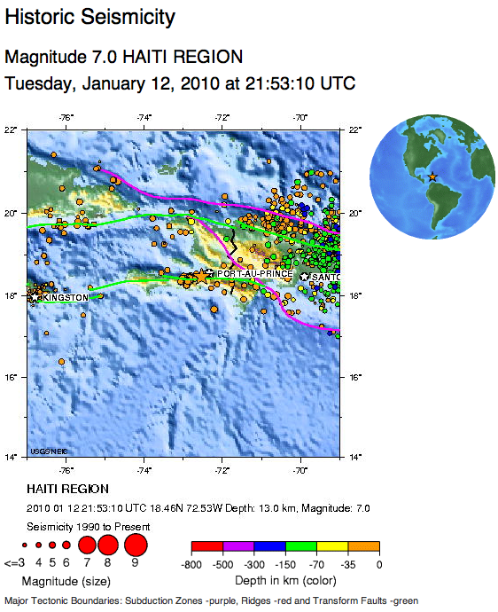 maps of haiti earthquake. of the Haiti Earthquake: